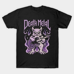 Death Metal Satanic Baphomet Cat T-Shirt